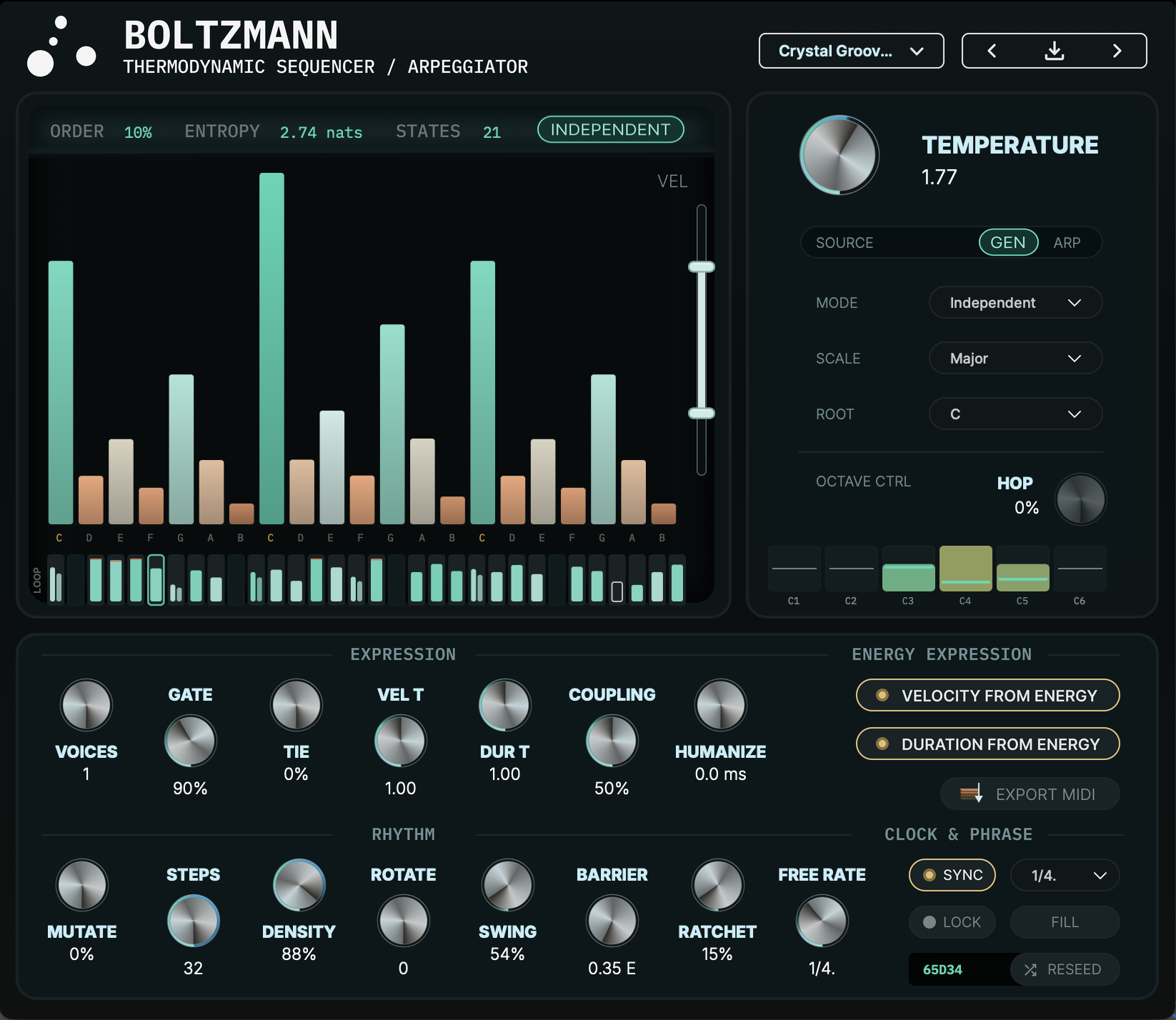 Boltzmann interface render